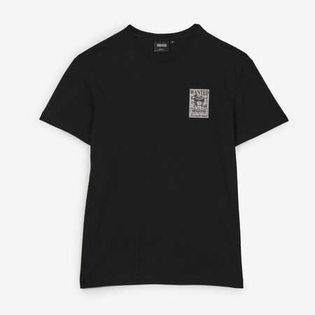ONE PIECE TEE SHIRT WANTED ACE NERO UOMO