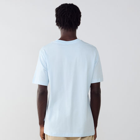 NEW BALANCE TEE SHIRT FLYING LOGO BLU/BIANCO UOMO