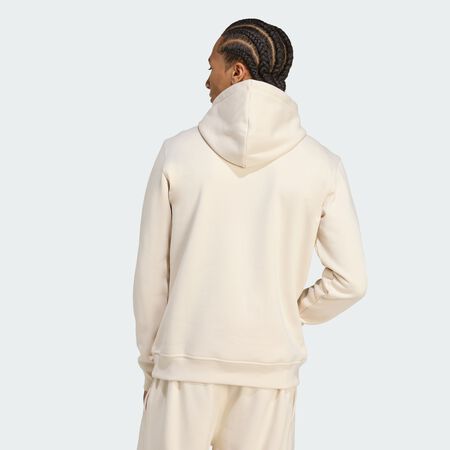 ADIDAS ORIGINALS HOODIE ESSENTIAL TREFOIL BEIGE/BIANCO UOMO