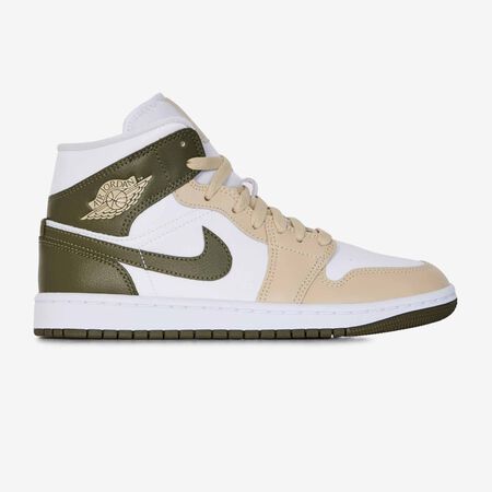 JORDAN air jordan 1 AIR JORDAN 1 MID BIANCO/KAKI DONNA