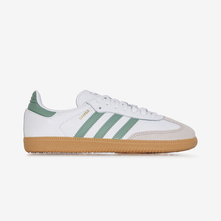 ADIDAS ORIGINALS samba SAMBA OG BIANCO/VERDE RAGAZZO