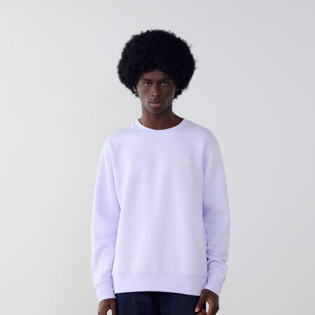 NIKE SWEAT CREW CLUB LILLA/BIANCO UOMO