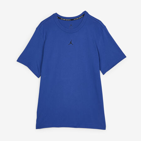 TEE SHIRT CENTERED LOGO : BLU/NERO