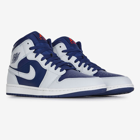 JORDAN AIR JORDAN 1 MID BIANCO/BLU UOMO