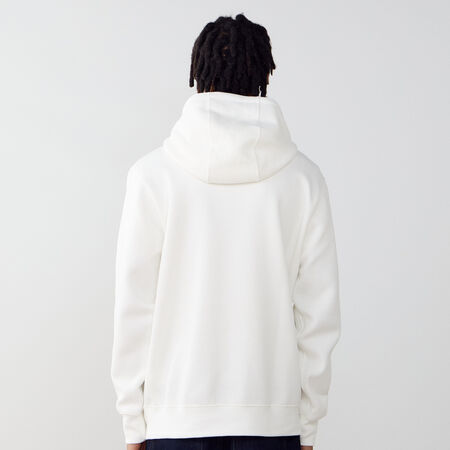 NIKE HOODIE CLUB SMALL LOGO BLANC UOMO