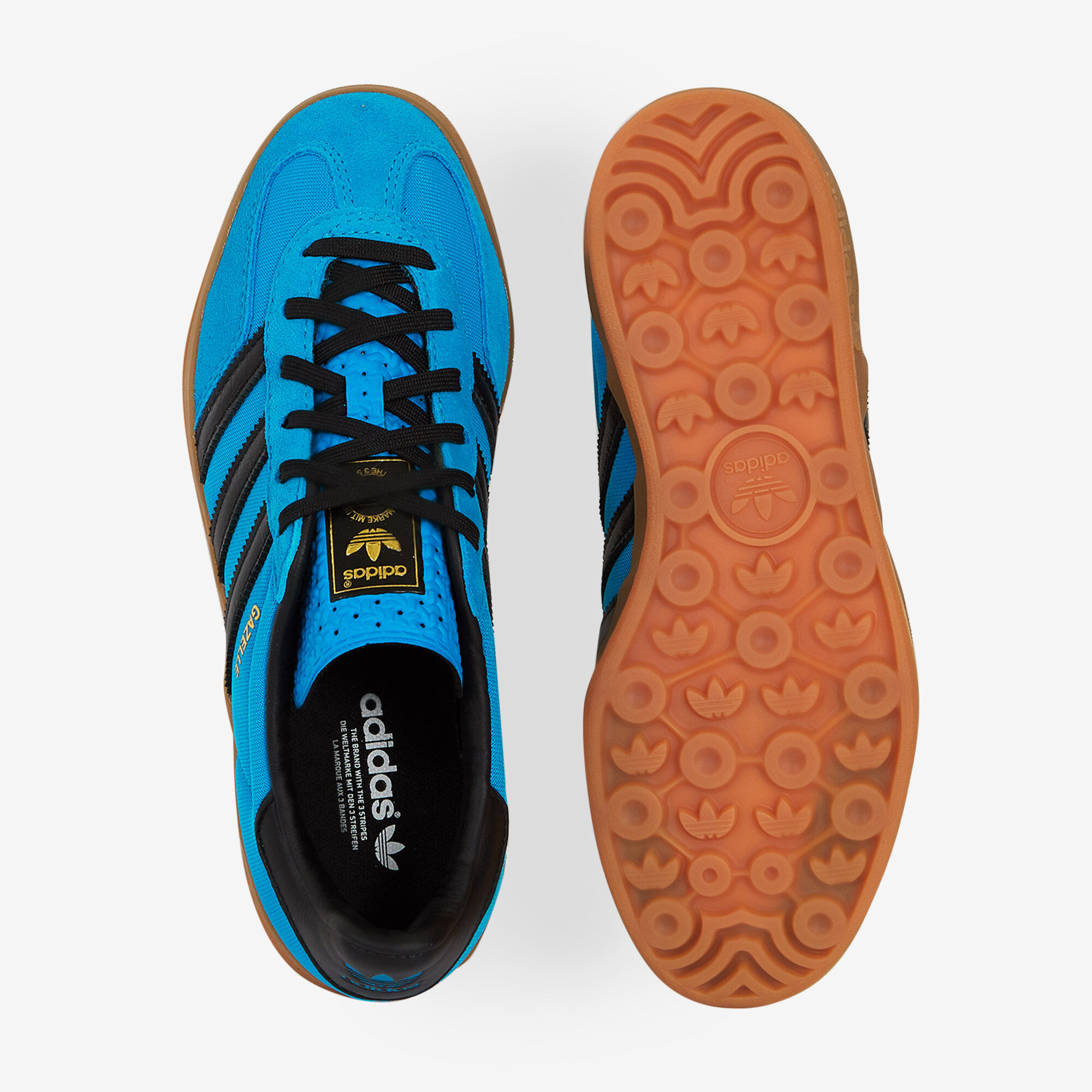 ADIDAS ORIGINALS GAZELLE INDOOR NYLON BLU NERO SNEAKERS DONNA Courir
