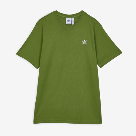 ADIDAS ORIGINALS TEE SHIRT ESSENTIAL VERDE/BIANCO UOMO