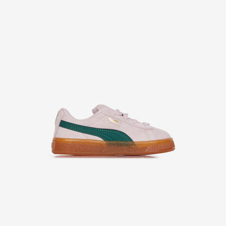 PUMA suede SUEDE XL ROSA/VERDE NEONATO