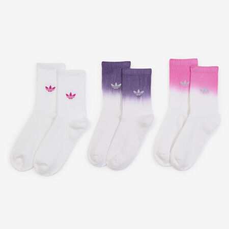 ADIDAS ORIGINALS CHAUSSETTES X3 CREW OMBRE BIANCO/ROSA UNISEX