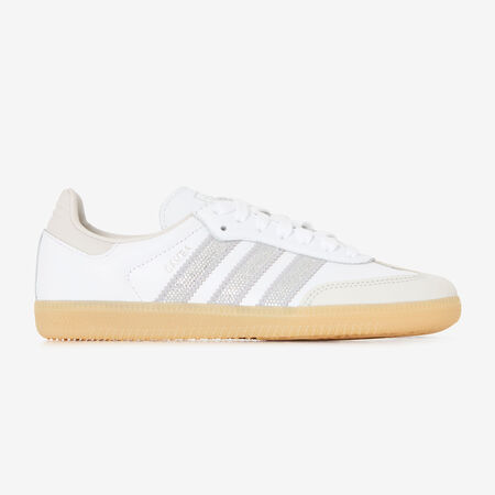 ADIDAS ORIGINALS samba SAMBA OG RHINESTONES BIANCO/ARGENTO DONNA