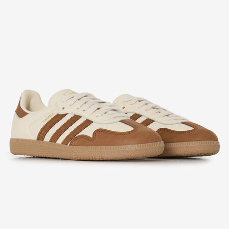 ADIDAS ORIGINALS samba SAMBA OG BEIGE/MARRONE DONNA