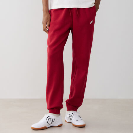 NIKE PANT JOGGER CLUB BORDEAUX/BIANCO UOMO