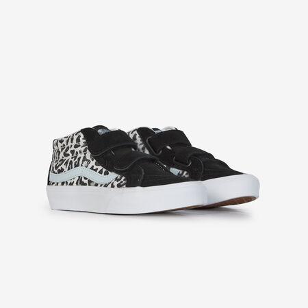 VANS SK8-MID V NERO/LEOPARDO BAMBINO