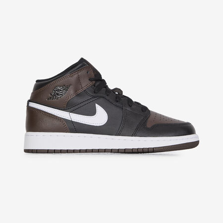 AIR JORDAN 1 MID : MARRONE/NERO