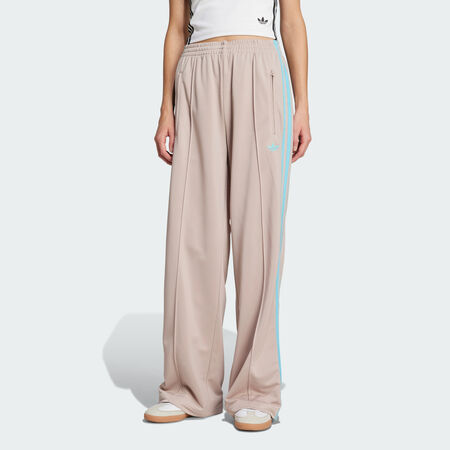 ADIDAS ORIGINALS PANT JOGGER FIREBIRD WIDE LEG BEIGE/BLU DONNA