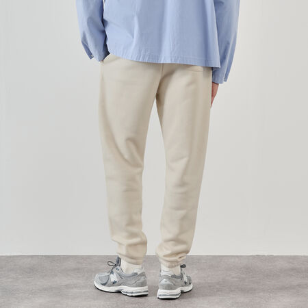 NEW BALANCE PANT JOGGER SMALL LOGO BEIGE UOMO