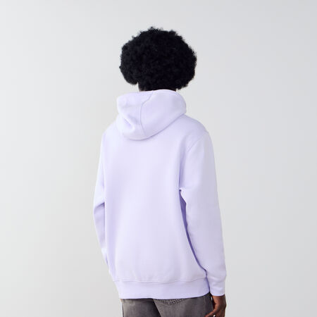NIKE HOODIE CLUB SMALL LOGO LILLA/BIANCO UOMO