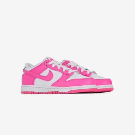 NIKE dunk DUNK LOW BIANCO/ROSA BAMBINO