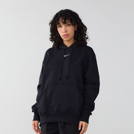 JORDAN FELPA CON CAPPUCCIO OVERSIZE FLIGHT ESSENTIAL NERO DONNA