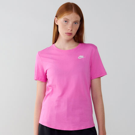 NIKE TEE SHIRT CLUB ROSA/BIANCO DONNA