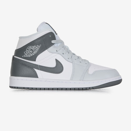 JORDAN AIR JORDAN 1 MID BIANCO/GRIGIO DONNA