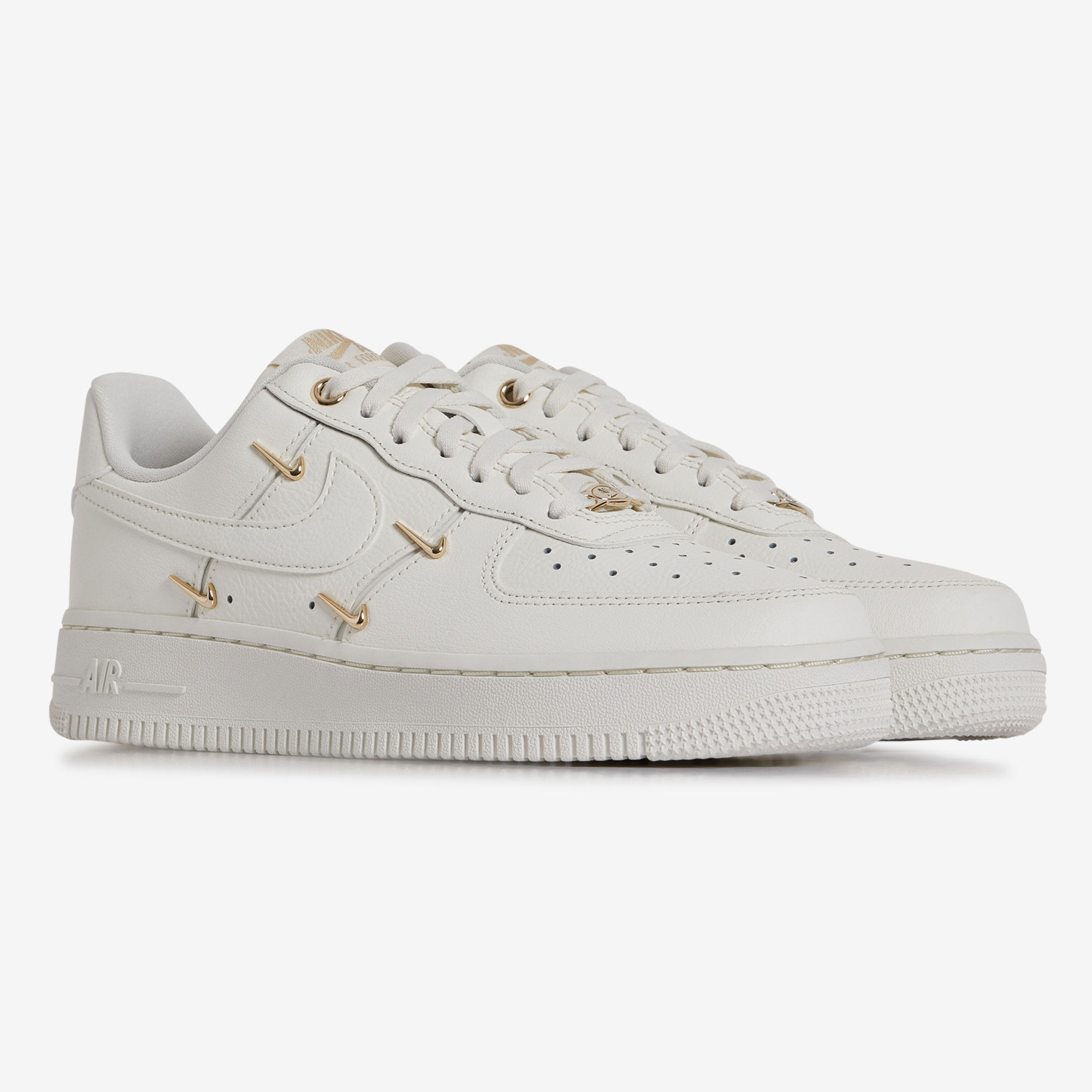 NIKE AIR FORCE 1 LOW MINI SWOOSH BEIGE DORATO SNEAKERS DONNA Courir