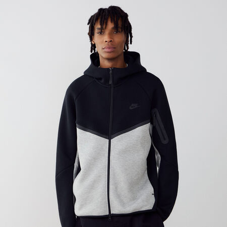 NIKE JACKET TECH FLEECE FZ NERO/GRIGIO UOMO