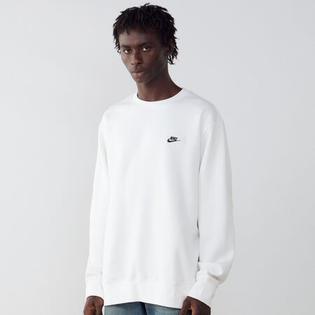 NIKE SWEAT CREW CLUB BIANCO UOMO