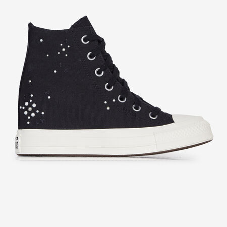 CONVERSE chuck taylor all star CHUCK TAYLOR ALL STAR WEDGE STUDS NERO DONNA