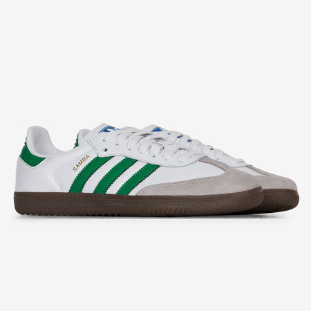 ADIDAS ORIGINALS samba SAMBA OG BIANCO/VERDE DONNA