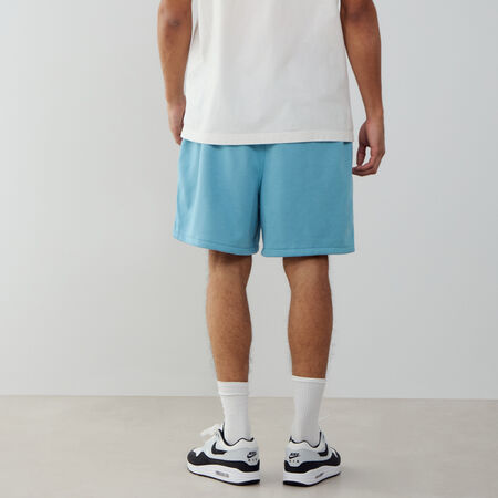NIKE SHORT CLUB FLEECE FLOW BLU/BIANCO UOMO