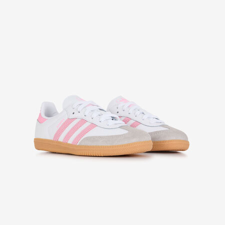 ADIDAS ORIGINALS samba SAMBA OG BIANCO/ROSA BAMBINO