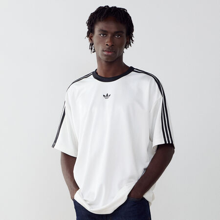 ADIDAS ORIGINALS JERSEY TREFOIL BIANCO/NERO UOMO