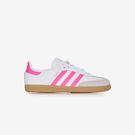 ADIDAS ORIGINALS samba SAMBA OG BIANCO/ROSA BAMBINO