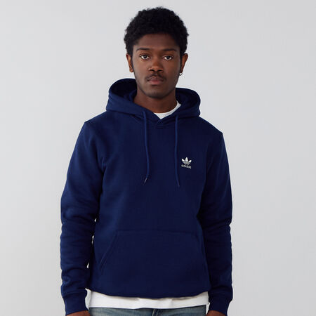 ADIDAS ORIGINALS HOODIE ESSENTIAL TREFOIL BLU SCURO/BIANCO UOMO