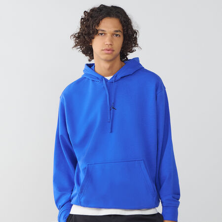 JORDAN HOODIE CENTERED LOGO DRI-FIT BLU/NERO UOMO
