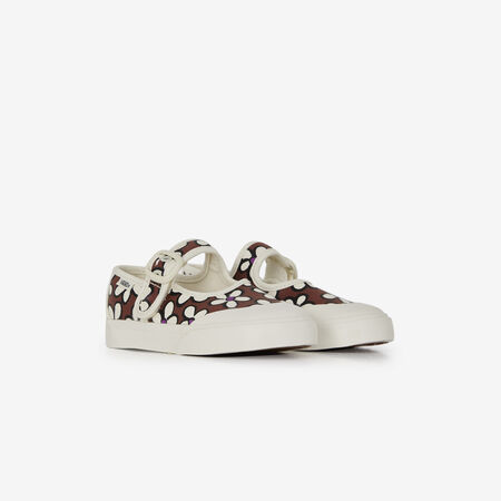 VANS MARY JANE FLOWERS MARRONE/BEIGE NEONATO