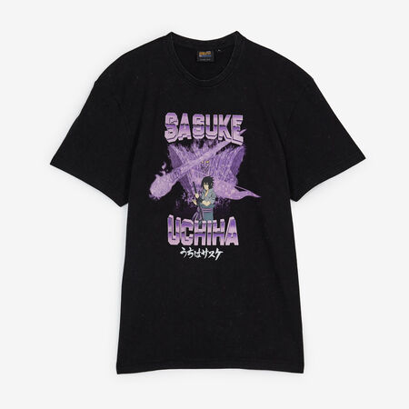 NARUTO TEE SHIRT SASUKE SUSANOO NERO/VIOLA UOMO