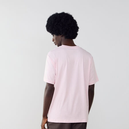 NEW BALANCE TEE SHIRT SMALL LOGO ROSA/BIANCO UOMO