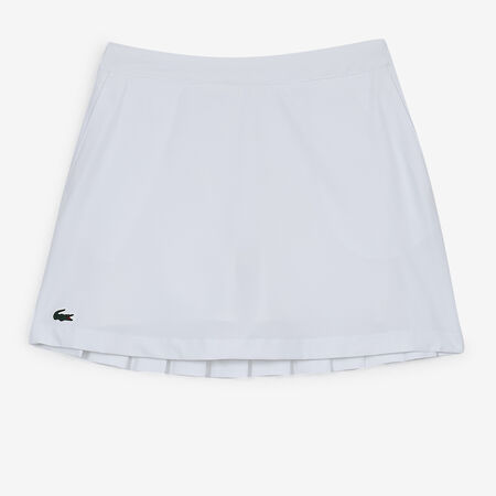 LACOSTE SKIRT GOLF ESSENTIALS BIANCO/VERDE DONNA