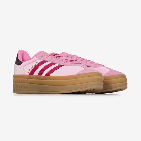 ADIDAS ORIGINALS gazelle GAZELLE BOLD VELVET ROSA/ROSSO RAGAZZO