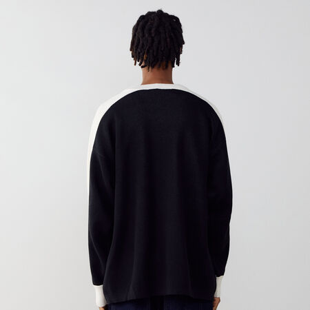 NIKE SWEAT CLUB JERSEY NERO/ECRU UOMO