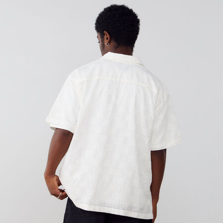 VANS SHIRT WAYSIDE EYELET BEIGE UOMO