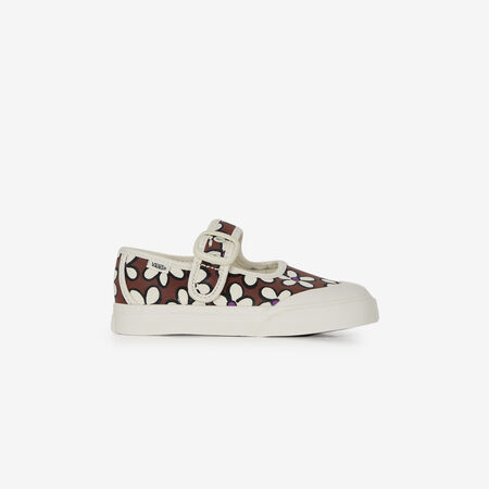 VANS MARY JANE FLOWERS MARRONE/BEIGE NEONATO