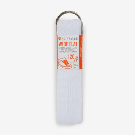 SOFSOLE LACET PLAT LARGE 120CM BLANC UNISEX