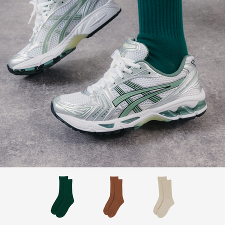 COURIR BOTANICAL CREW 3PK MARRONE/BEIGE UNISEX