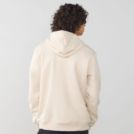 ADIDAS ORIGINALS HOODIE ESSENTIAL TREFOIL BEIGE/BIANCO UOMO