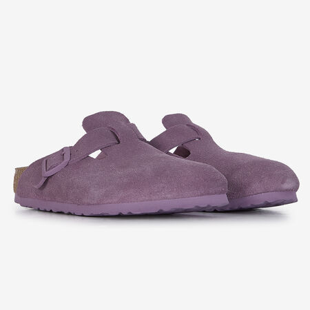 BIRKENSTOCK BOSTON SUEDE MAUVE VIOLA DONNA