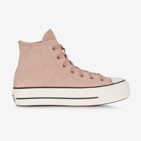 CONVERSE CHUCK TAYLOR LIFT HI MARRONE DONNA