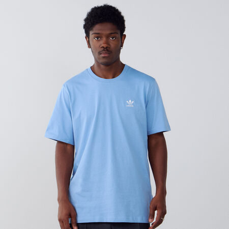 ADIDAS ORIGINALS TEE SHIRT ESSENTIAL BLU/BIANCO UOMO